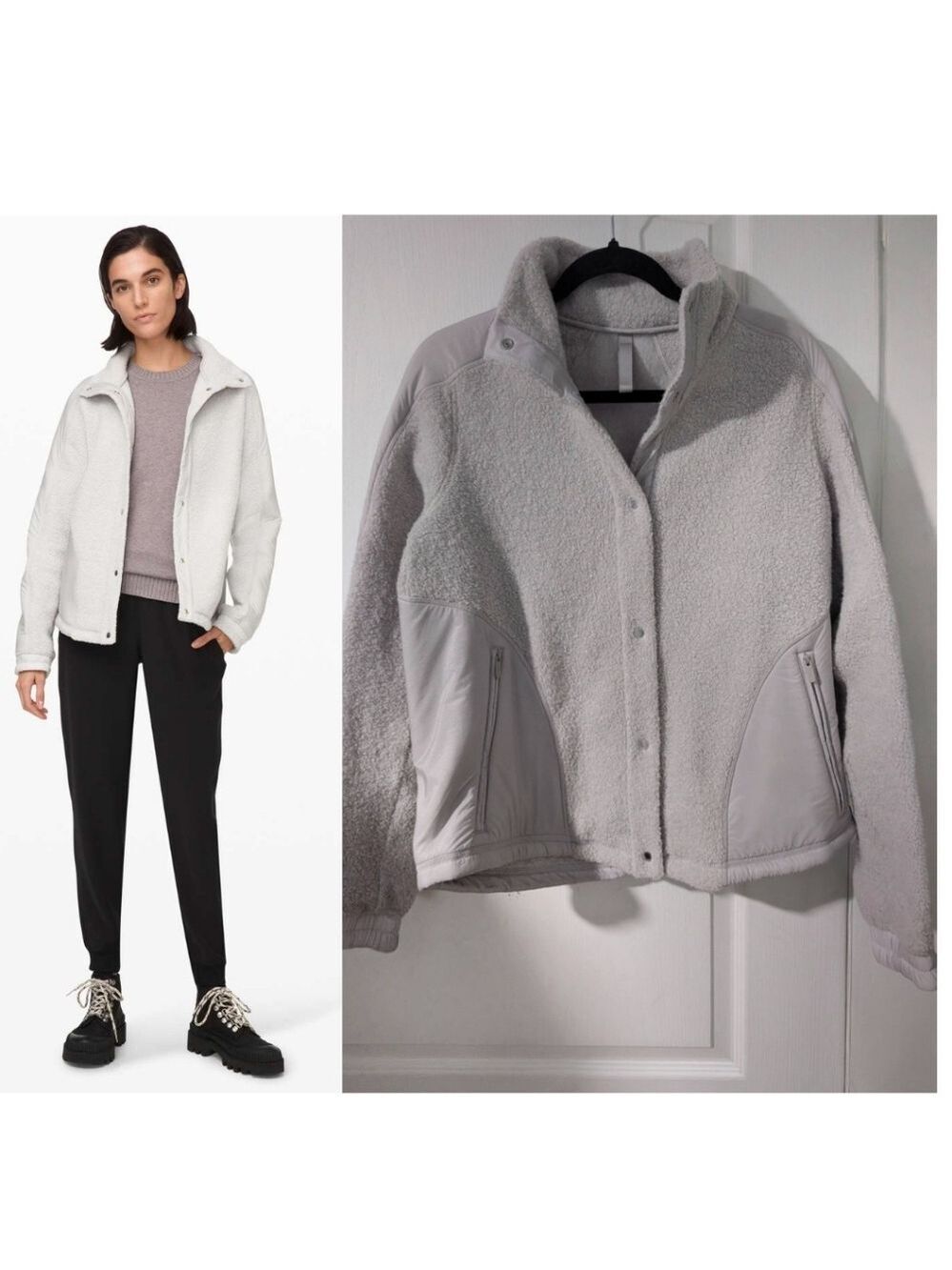Lululemon | Go Cozy Jacket In Heathered Ceramic